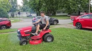Craftsman T110 Riding Mower Starting & Running