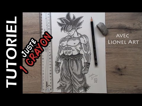 Comment dessiner Goku Ultra Instinct - avec 1 crayon HB
