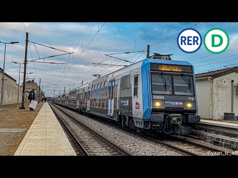 [4K] Les Z20500 IDFM /Transilien du RER D