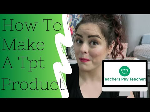 Part of a video titled How To Make Your First Teachers Pay Teachers Product | Beginner Basics