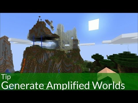 OMGcraft - Minecraft Tips & Tutorials! - Tip: Generate Amplified Worlds in Minecraft