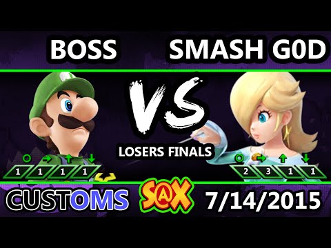 S@X 106 Customs - WS | Boss (Luigi) Vs. VGz | Smash God (Rosalina) SSB4 LF - Smash wii U - Smash 4