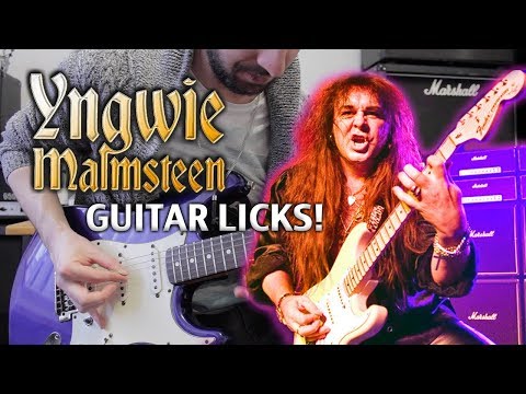 5 Yngwie Malmsteen Licks That changed my Playing! + Tabs! | Guitar Lesson