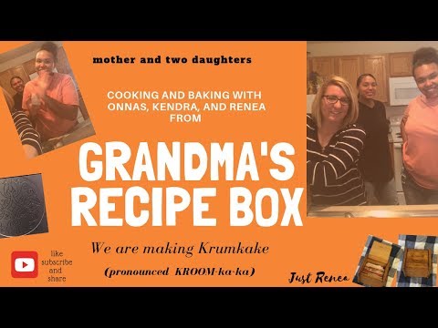 How to make Krumkake, a Norwegian Cookie.