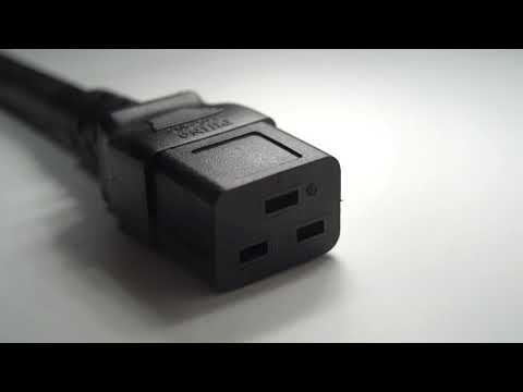 NEMA L5-20P / L6-20P To IEC 60320 C19 / L6-20R, 3-Pin AC Power Cord