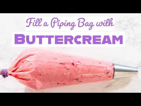 How I Transfer Buttercream Frosting to a Piping Bag Without the Mess