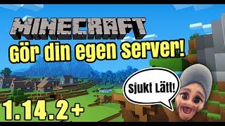 Minecraft ✪ Hur Man Gör En Server GRATIS ✪ 1.14.2 + ✪ RobinKing