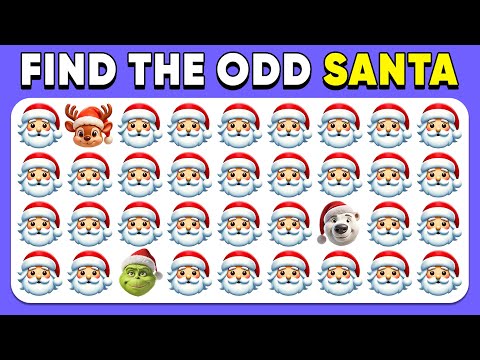 Find the ODD One Out - Christmas Edition 2025🎅🎁⛄️ | 60 Levels Quiz | Easy, Medium, Hard | Emoji Quiz