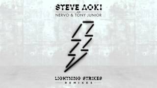 Steve Aoki, NERVO &amp; Tony Junior - Lightning Strikes (Max Styler Remix) [Cover Art]