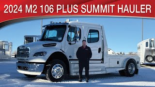 A preview image of the linked video showcasing 2024 Freightliner M2 106 Plus Summit Hauler