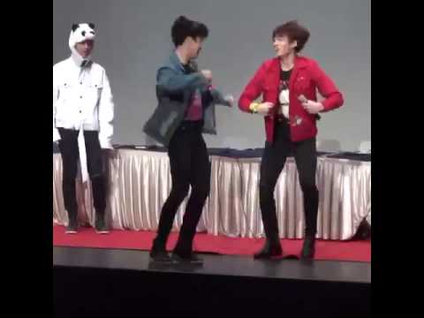 Jungkook imitating Jimin dancing Fire