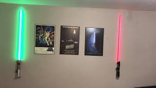 Game room #starwars #lightsaber #hasbro #disney #darthvader #lukeskywalker #arcade #gaming #retro