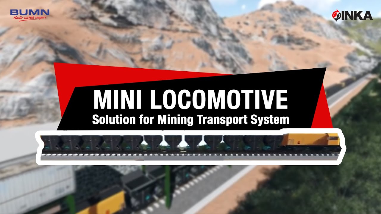 Mini Locomotive - Solution for Mining Transport System (Illustration)