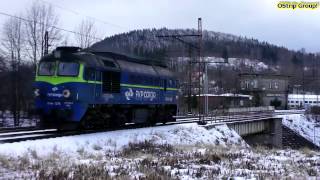 preview picture of video '[ PKP Cargo ]  ST44-1215 luzem @Wałbrzych Główny #2014-01-29'