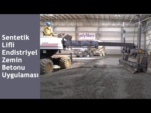 Sentetik Lifli Endüstriyel Zemin Betonu Uygulaması