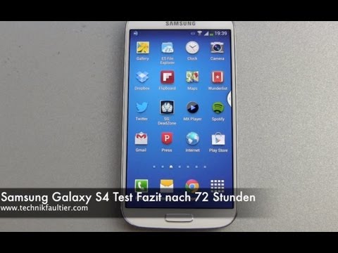 Samsung Galaxy S4 test conclusion after 72 hours