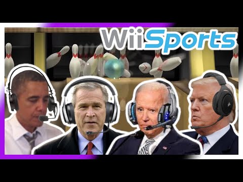 US Presidents Play Bowling in Wii Sports