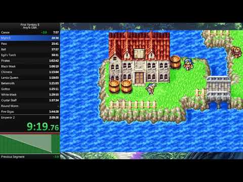 Final Fantasy II any% (GBA) speedrun - 2:24:53