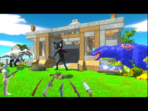 FPS PERSPECTIVE vs CARTOON CAT HOUSE of TERROR RESCUE MISSION - Animal Revolt Battle Simulator