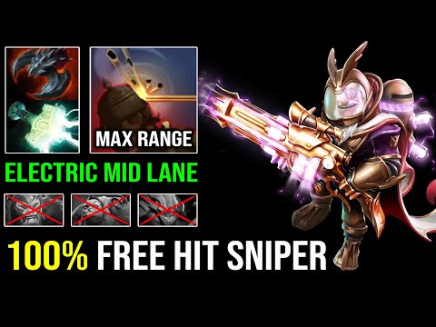 ELECTRIC MID SNIPER 100% Free Hit Blink Perfect Position Dealt 40K Damage in 30Min Vs Pro Pudge DotA
