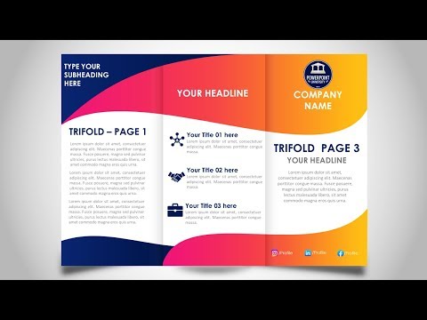 How to make Brochure in PowerPoint. Ready to Print...