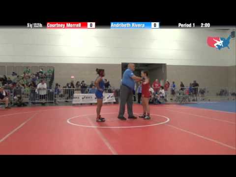 FILA Cadet 56 kg / 123.25 lbs. - Courtney Morrell vs. Andribeth Rivera