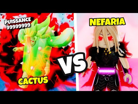 CACTUS POWER 9999999 VS NEFARIA ...! (FINAL BATTLE) BROOKHAVEN - ROBLOX