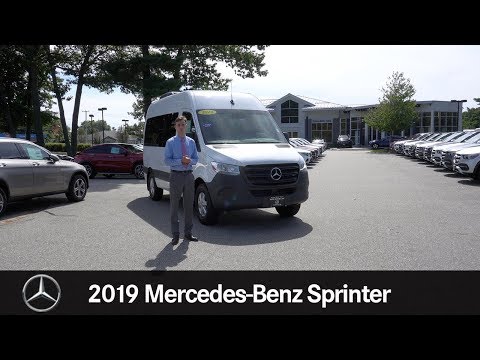 2019 Mercedes-Benz Sprinter 2500 Passenger 144 WB High Roof video tour with Spencer