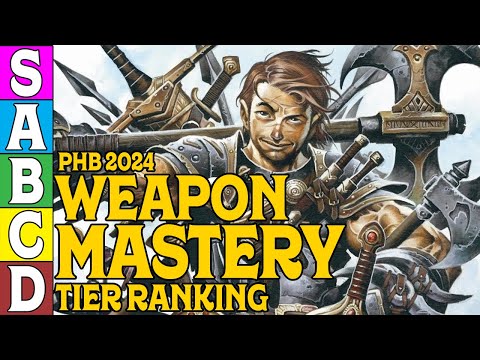 Tier Ranking the Weapon Masteries in D&D 2024