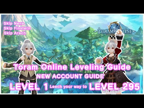 Toram Online : Easy Leveling Guide for New Account to Cap level 295 using Mage #toramonline