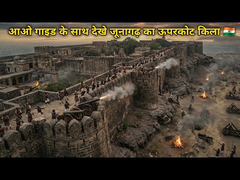 Uparkot Fort Junagadh Detailed Information By Guide In Hindi || ऊपरकोट किला जूनागढ़ गुजरात