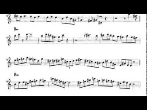 Transcription of John Coltrane's solo on Miles' Mode