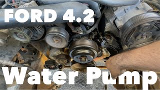 Ford 4.2L V6 Water Pump Replacement (1998 F-150) Part 1 of 2