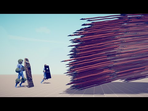 BALLISTIC SHIELD & RIOT POLICE vs EVERY GOD - Totally Accurate Battle Simulator TABS