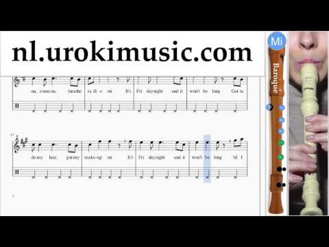 Blokfluit Leren Spelen (B.) Sia - Cheap Thrills Tablatura Deel#2 um-i374