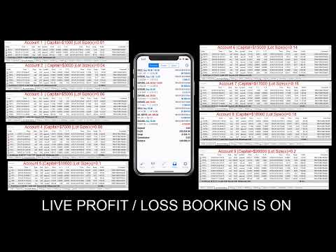 29.7.19 Forextrade1 - Copy Trading 1st Live Streaming Profit / Loss Booking Video
