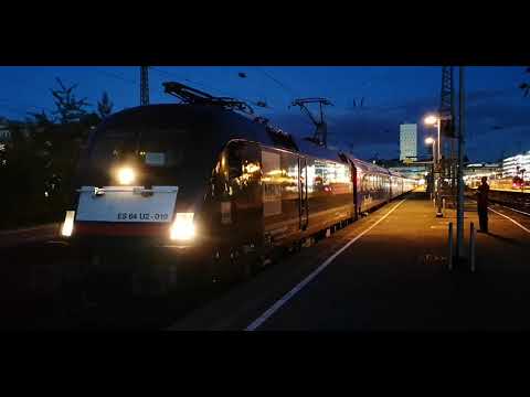 BR 182 519-9 hat Ausfahrt in Hamburg-Altona. Als BTE 1794 Autonachtzug nach Lörrach.