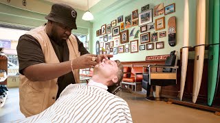 💈 Ceejay Is Back With A Relaxing Golden Hawaii Barbershop Traditional Shave 🤙🏼
