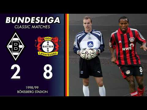 Bundesliga 98/99 - B. Mönchengladbach vs. Bayer Leverkusen | The 8 Goal Shock !