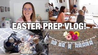 EASTER ACTIVITIES, MEAL PREP, & NO SCREEN TIME! | LARGE FAMILY MOM VLOG