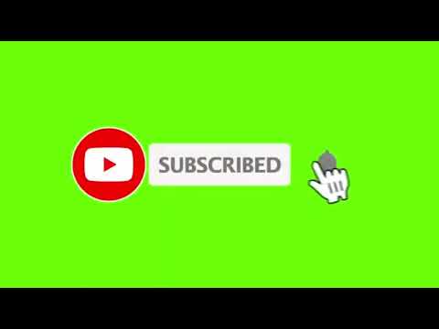2025 Trending Subscribe Button Animation Green Screen Effect
