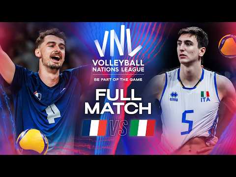 VNL Champions in 5-Set-Drama! 😳🏐 - France 🇫🇷 Vs. Italy 🇮🇹 | 2024 VNL - Full Match