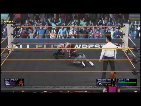 WWE 2k19 PS4 Tenille Dashwood vs Betty-May Dudley vs at new AEW ring