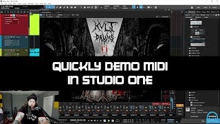 Video thumbnail for KVLT DRUMS II - Quickly Demo MIDI in Studio One by BenoniStudio