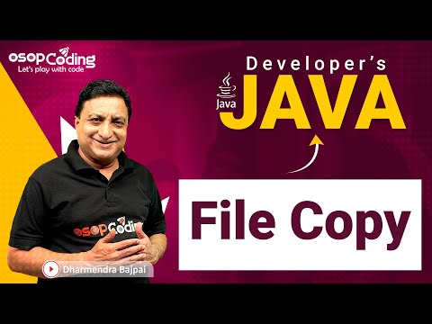File Copy In Java Bufferedio Operation Java For Developers Io Package Java Lec90