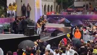Guy Sebastian sings &#39;Like It Like That&#39; at Eurovision Village