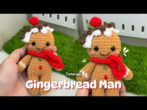 Crochet Gingerbread Man Tutorial 🍪 | Easy & Fun Amigurumi