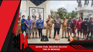 DELAPAN NELAYAN MERAUKE DITERIMA DI PLBN SKOUW