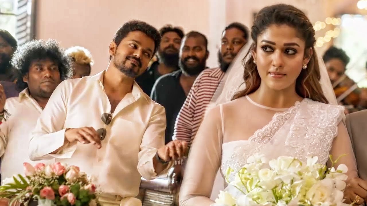 विजय चर्च मैं आकर नयनतारा की शादी तुड़वाता है | #Bigil फिल्?