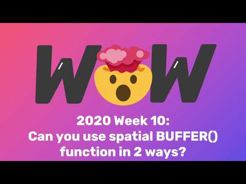 Can you use spatial Buffer() functions in 2 ways?